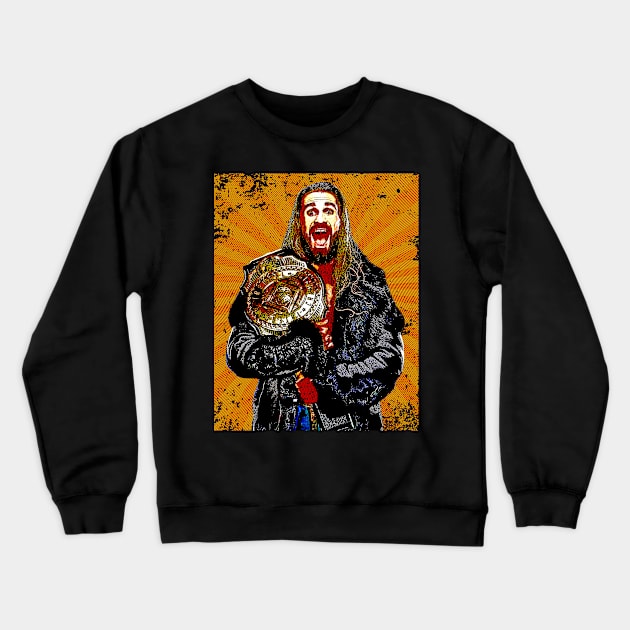 Seth Rollins // Retro Comics Style Crewneck Sweatshirt by Kolovos Comic